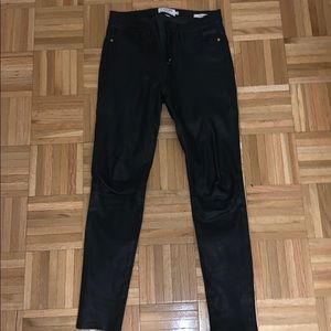 Frame real leather pants